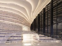 時(shí)尚大氣圖書館展覽展示室內(nèi)效果-1315-05