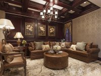 美式風格別墅室內裝修裝飾效果展示-1019-02
