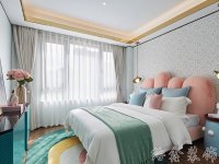 輕奢風格別墅室內(nèi)裝修裝飾效果展示-1032-07