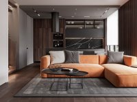 簡約現(xiàn)代風格樓中樓室內(nèi)裝修裝飾效果-1105-01