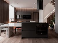 簡約現(xiàn)代風格樓中樓室內(nèi)裝修裝飾效果-1105-03