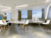 現代時尚辦公室裝修裝飾設計效果-1628-04