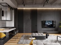 工業(yè)風格家居裝修裝飾室內設計效果-A507-2