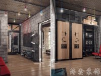 工業(yè)風格家居裝修裝飾室內設計效果-A514-3