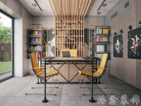 工業(yè)風格家居裝修裝飾室內設計效果-A514-4