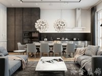 歐式風格家居裝修裝飾室內(nèi)設計效果-A712-2