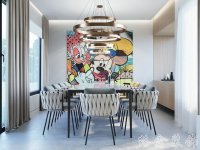 現代風格家居裝修裝飾室內設計效果-A8019-3