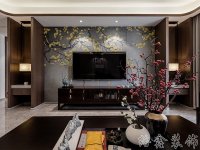 中式風(fēng)格家居裝修裝飾室內(nèi)設(shè)計效果-H814-2